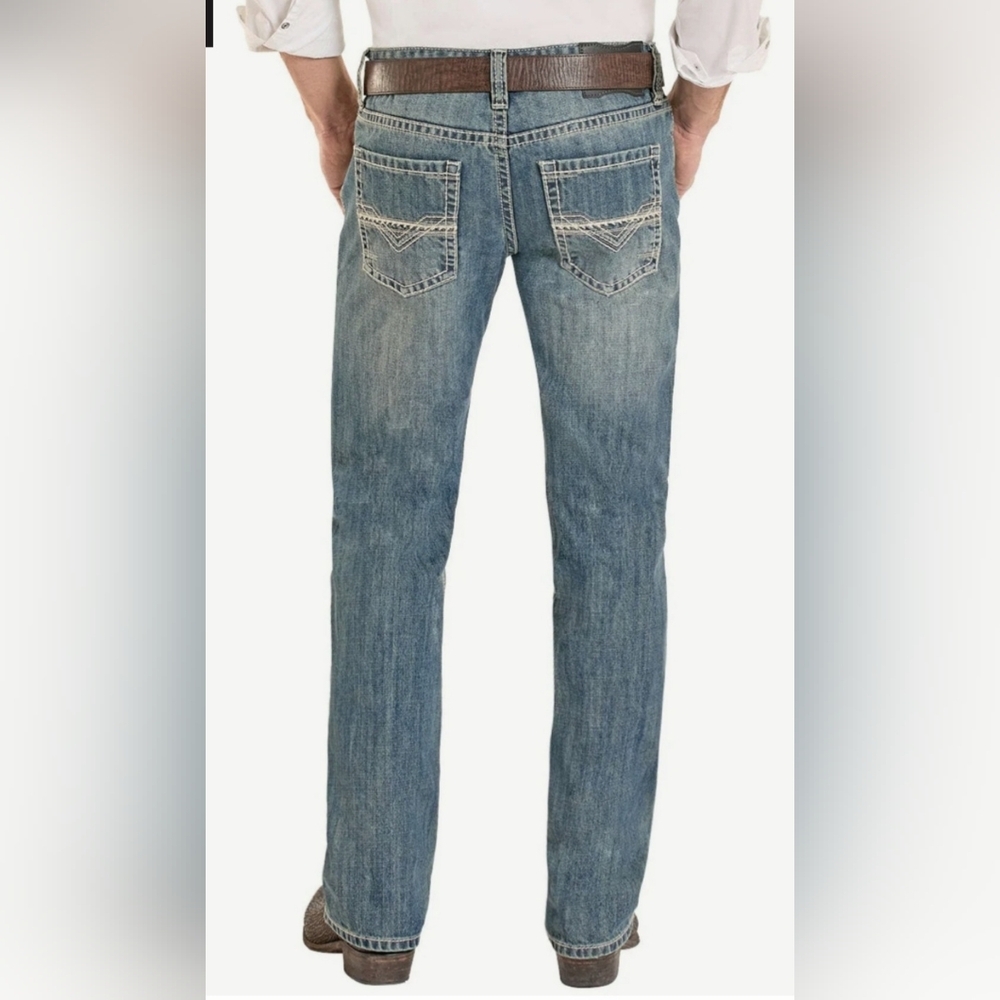 Men's Straight Fit Blue Jeans
